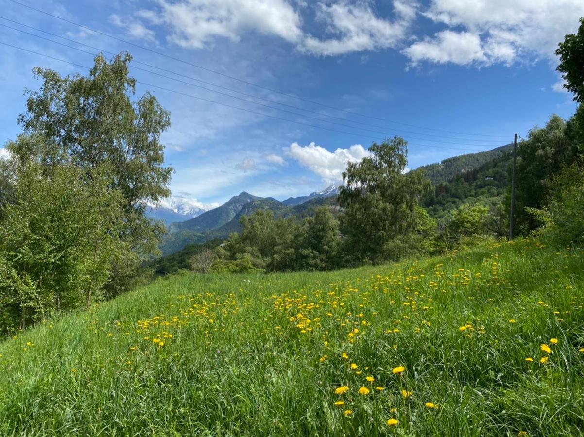 Eco Lodge With Jacuzzi And View In The Swiss Alps Grône エクステリア 写真